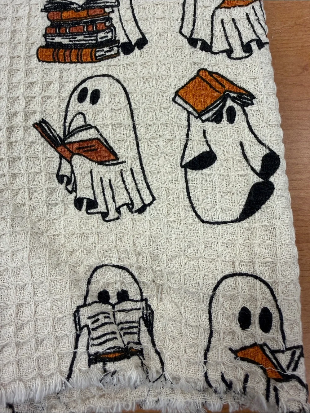New Rachel Zoe Set 3 Kitchen Towels Halloween 2026 Ghost Reading Books Viral